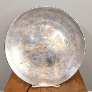 Reed & Barton Damascene Audubon Collection Chickadee Rare Limited Silver Plate